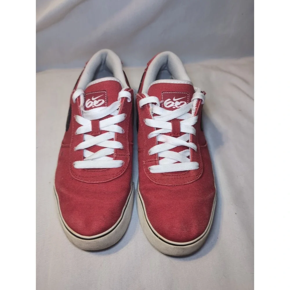 Nike 6.0 Mavrk Low 2 Canvas Red White Sneakers Men's Sz 8.5 Shoes 442475-600